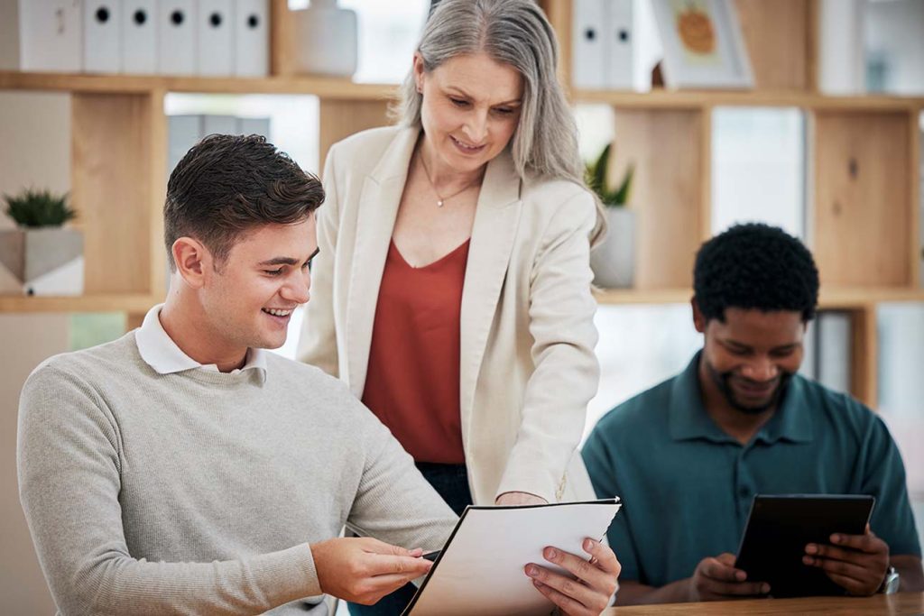 BCBA supporting adult